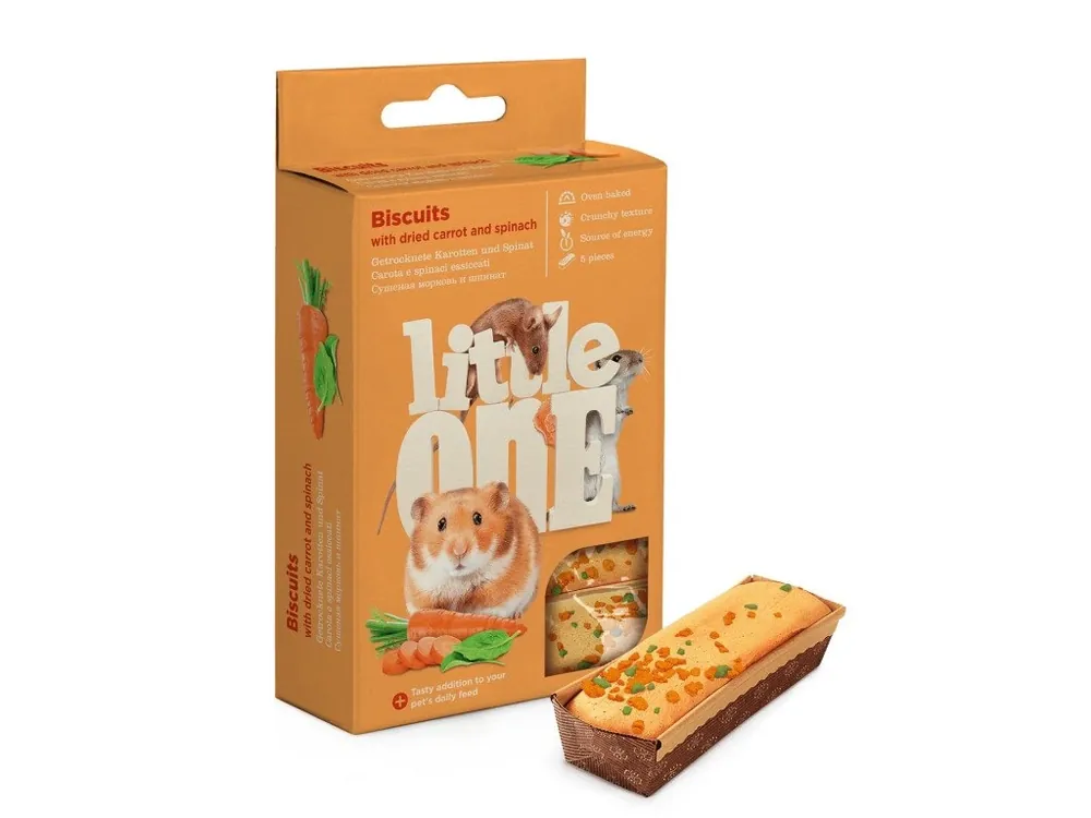 Little One piskoty s mrkvi a spenatem 5x7g Meest Verkocht