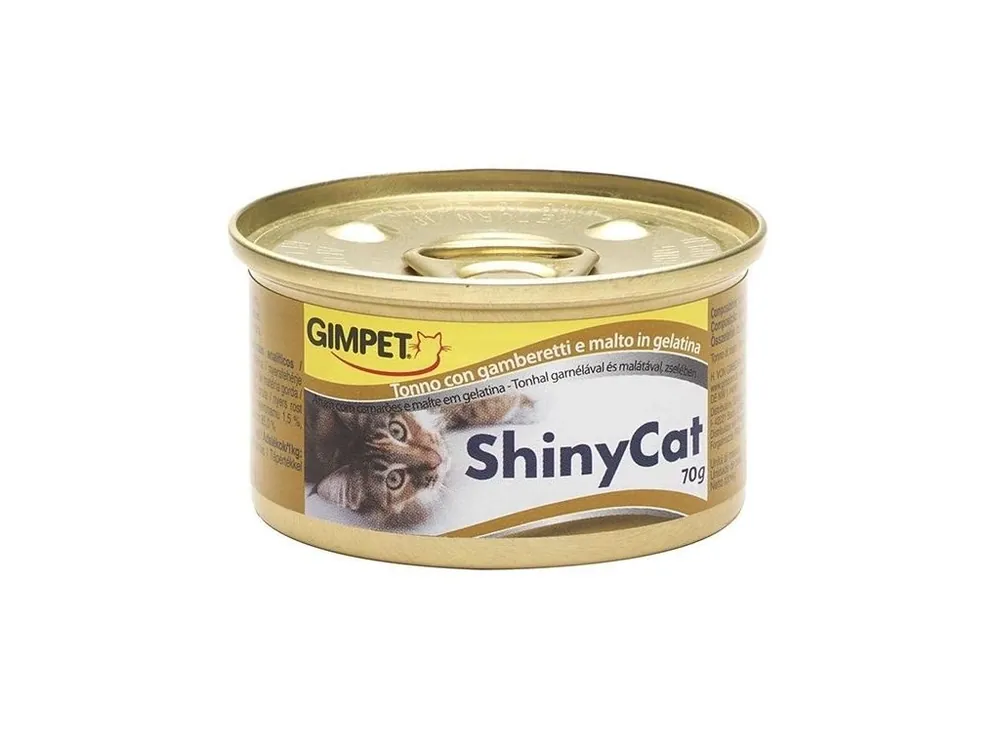 Bestseller Konzerva SHINY CAT tuňák+kreveta+maltóza 70g