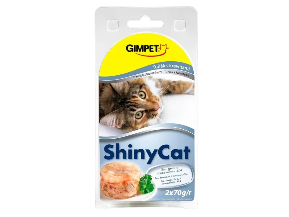 Shop Nu Konzerva SHINY CAT tuňák + krevety 2x70g