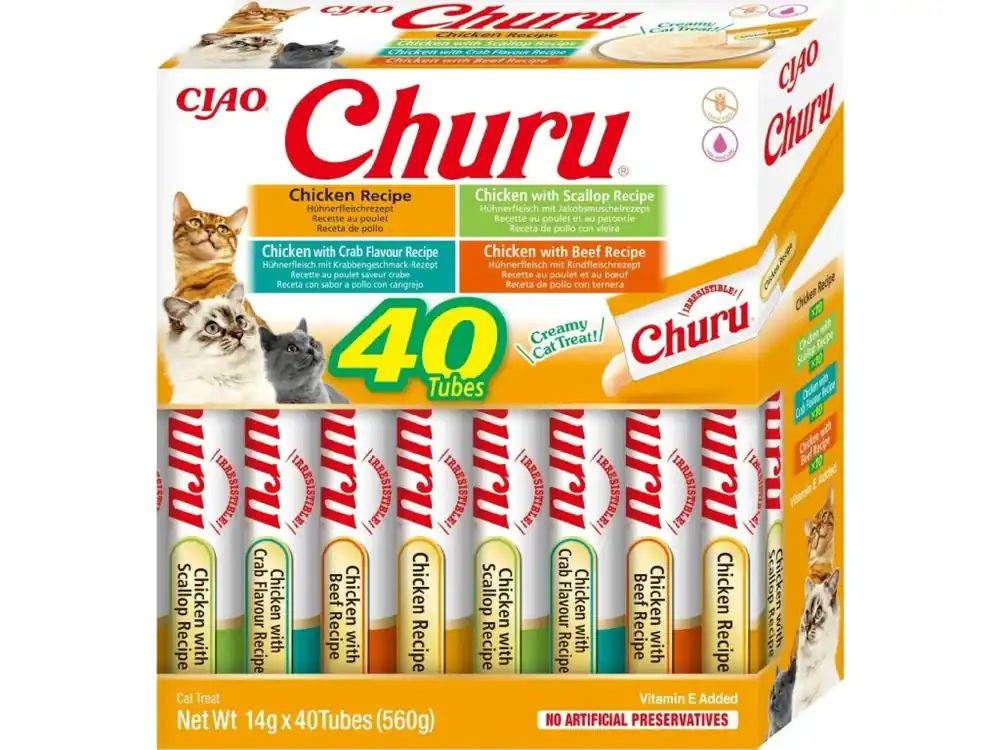 Churu cat masove pyre mix - Kuře 560g ( BOX) Lage Kosten