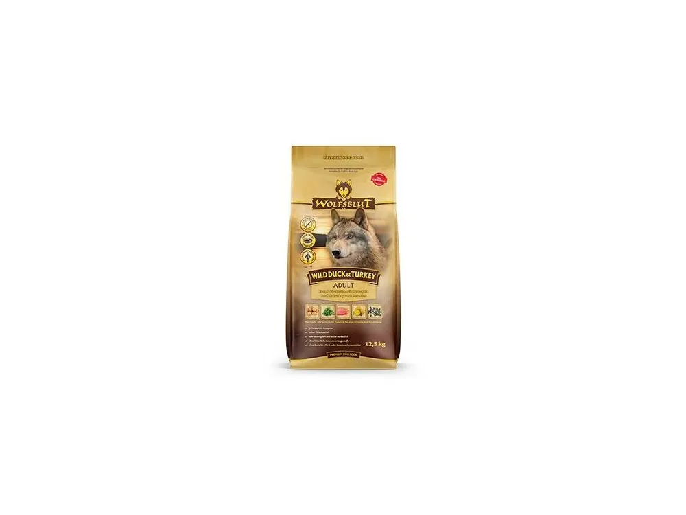 Voordeelprijs Wolfsblut Dog Adult Wild Duck&Turkey 12,5kg