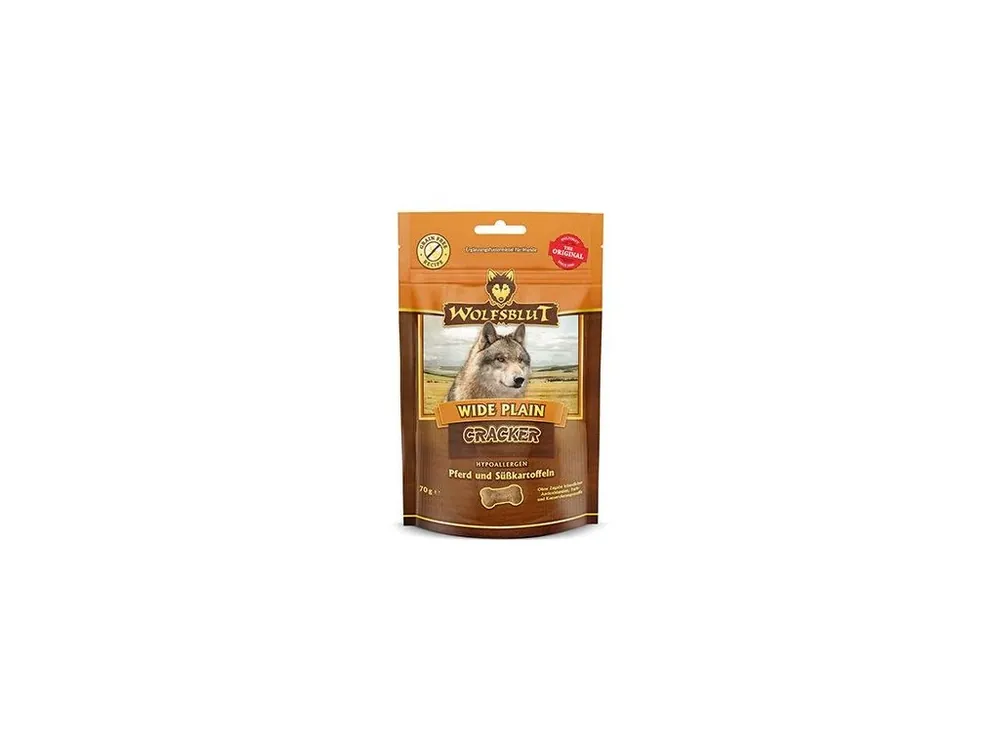 Gecertificeerd Wolfsblut Dog Cracker Wide Plain 70g