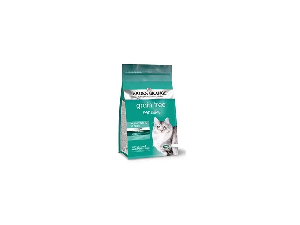 Premium Arden Grange GF Cat Adult Sen.Oc.White Fish&Potato 2kg