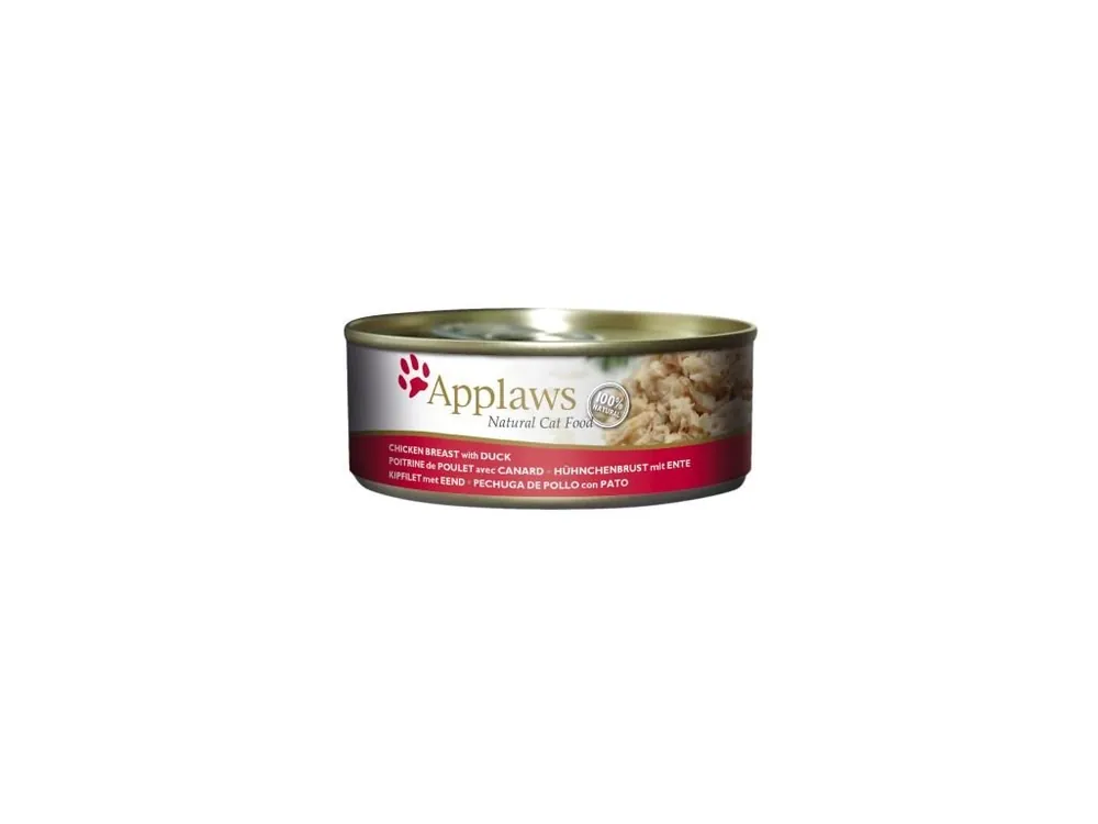 Applaws konzerva Cat Kuřecí prsa s kachnou 156g Dagaanbieding