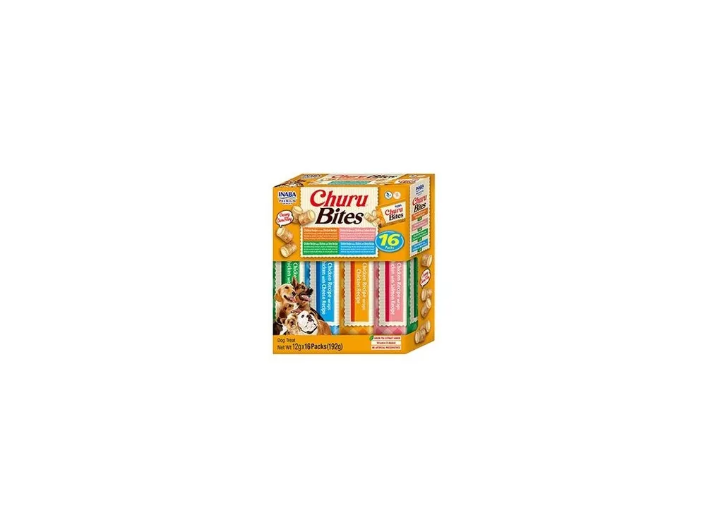 Korting Churu Dog BOX Bites Chicken wraps Variety 16x12g