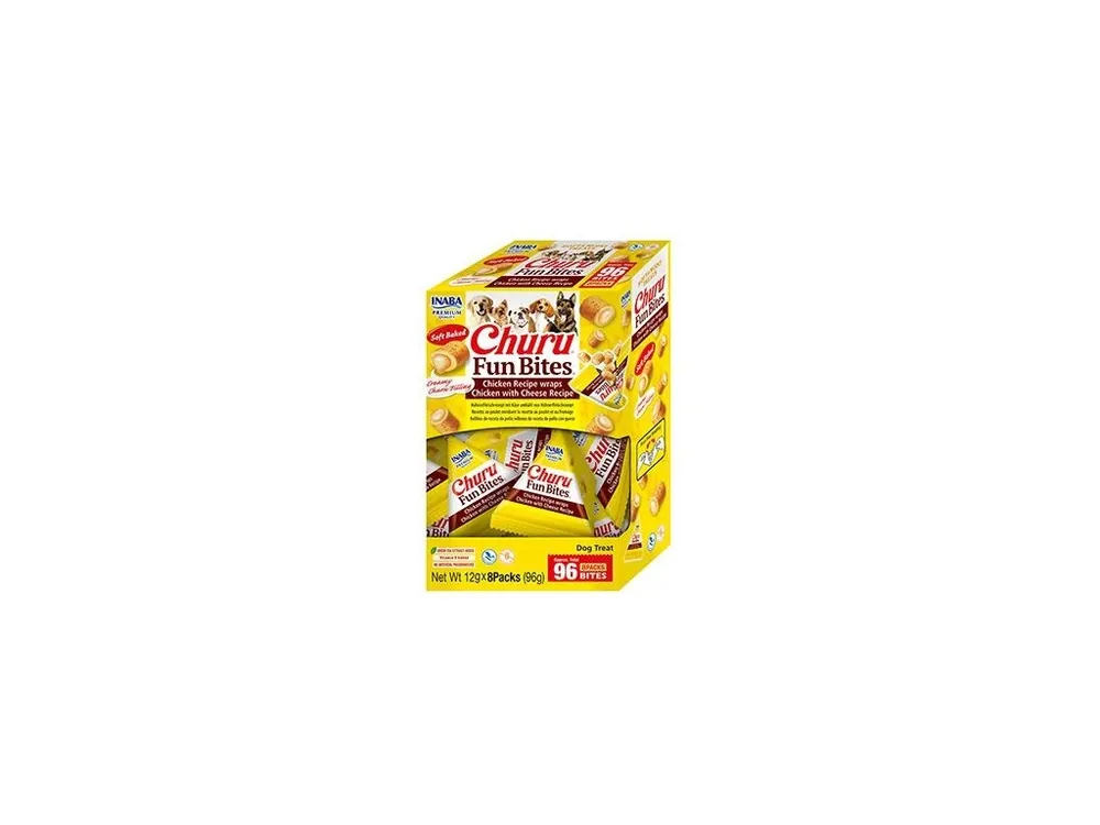Churu Dog BOX Fun Bites Chicken wraps Chick&Chees8x12g Lage Prijs