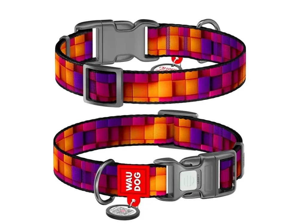 WAUDOG obojek nylon 3D kostky QR (S/25-35cm/1,5cm) Koop Online