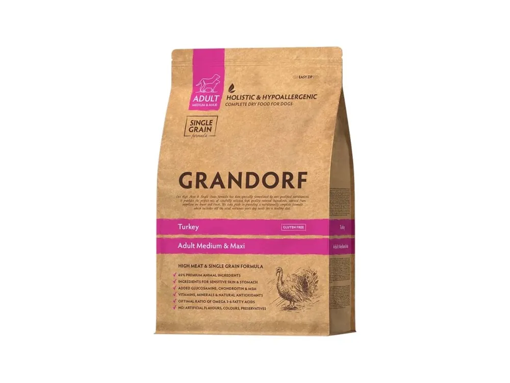 Hete Deal Grandorf granule pro psy Adult Medium & Maxi - Krocan 10kg