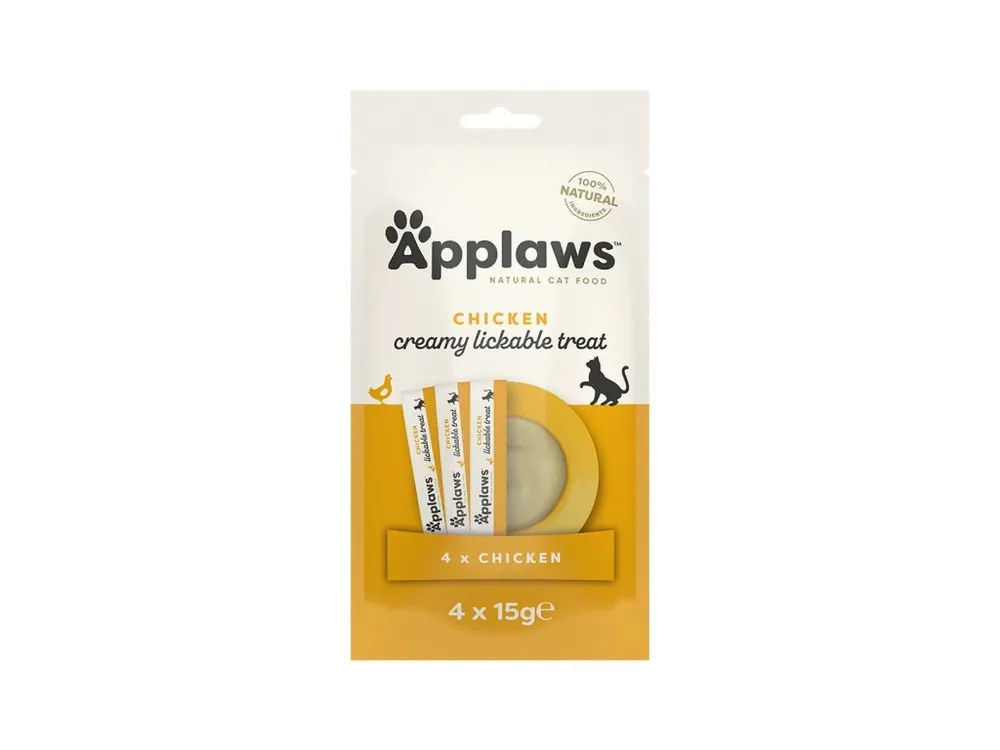 Exclusieve Aanbieding Applaws Puree Cat lízací pyré kuřecí 4 x 15g