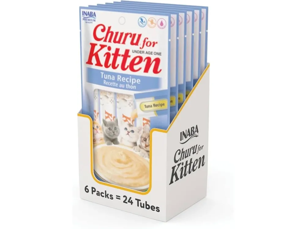 Gecertificeerd 6x Churu kitten masove pyre - tunak 4x14g