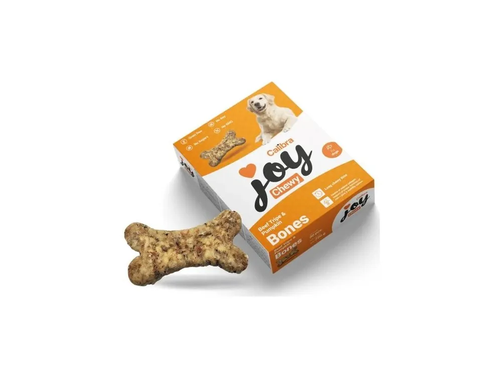 Calibra Joy Dog Chewy Beef Tripe & Pumpkin Bones 720g Alleen Vandaag
