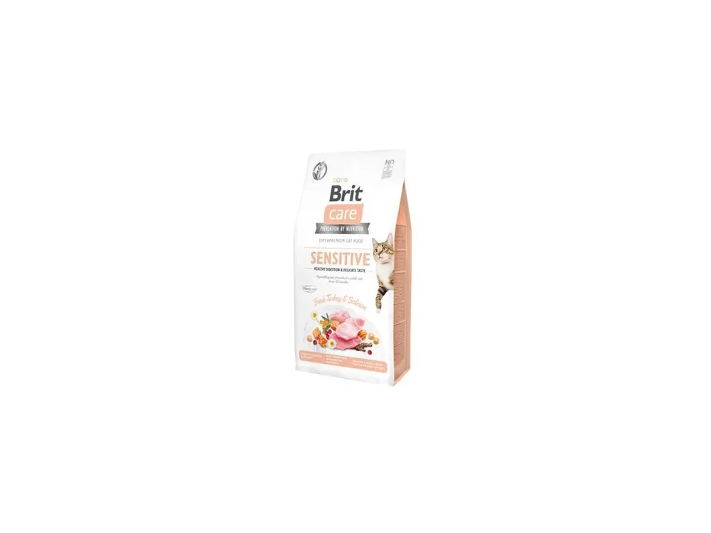 Brit Care Cat GF Sensit. Heal.Digest&Delic.Taste 7kg Korting