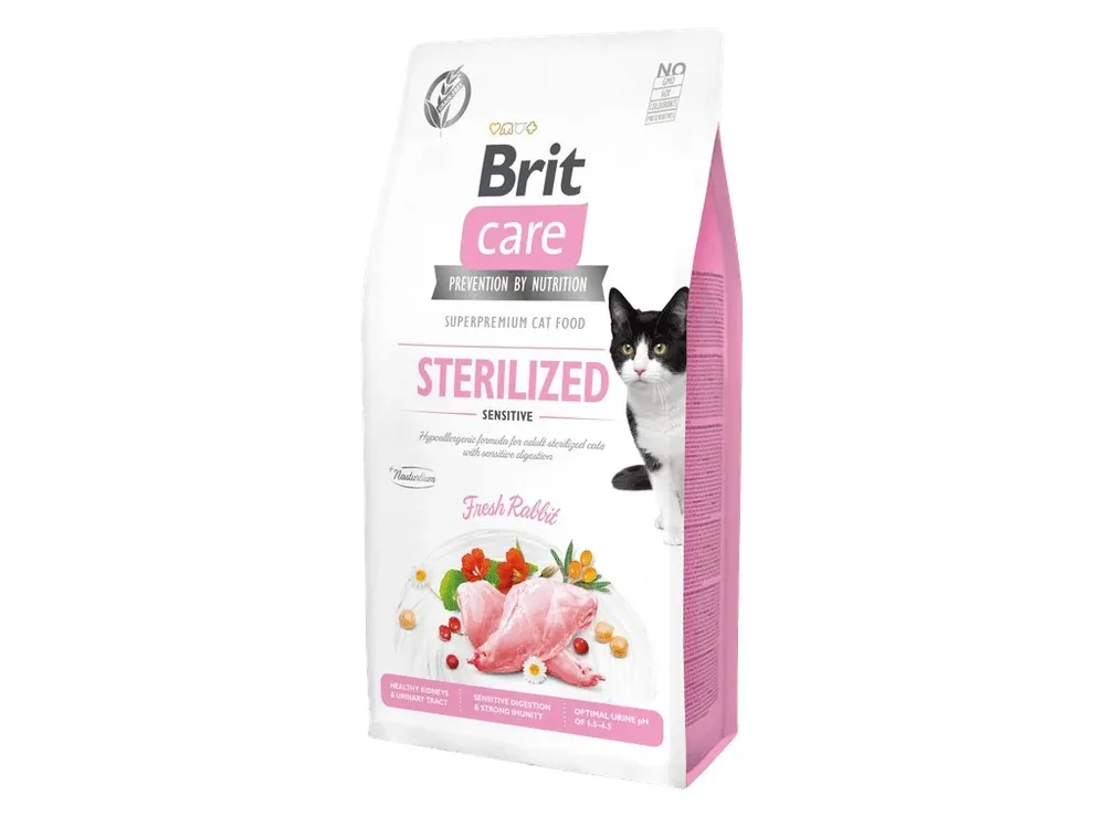Brit Care Cat GF Sterilized Sensitive 7kg Gereduceerde Prijs