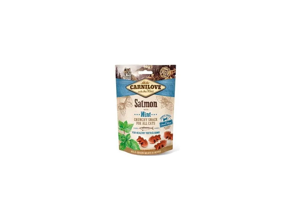 Goedkoop Carnilove Cat Crunchy Snack Salmon&Mint 50g