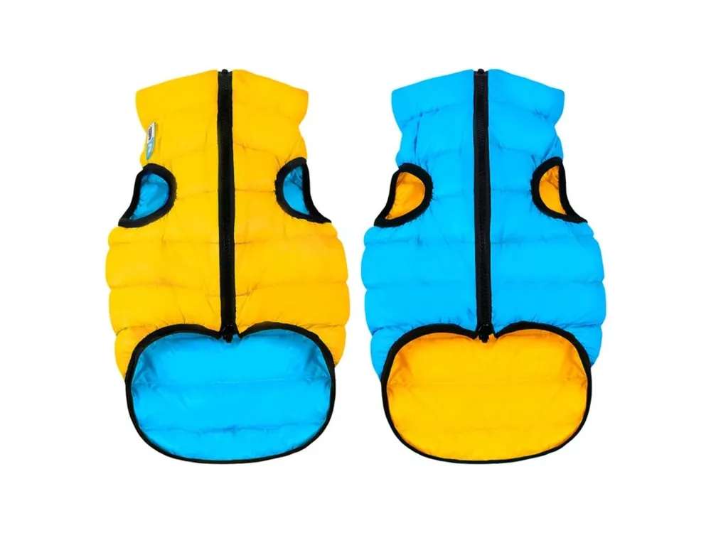 Superprijs AiryVest bunda pro psy žlutá/modrá S 30