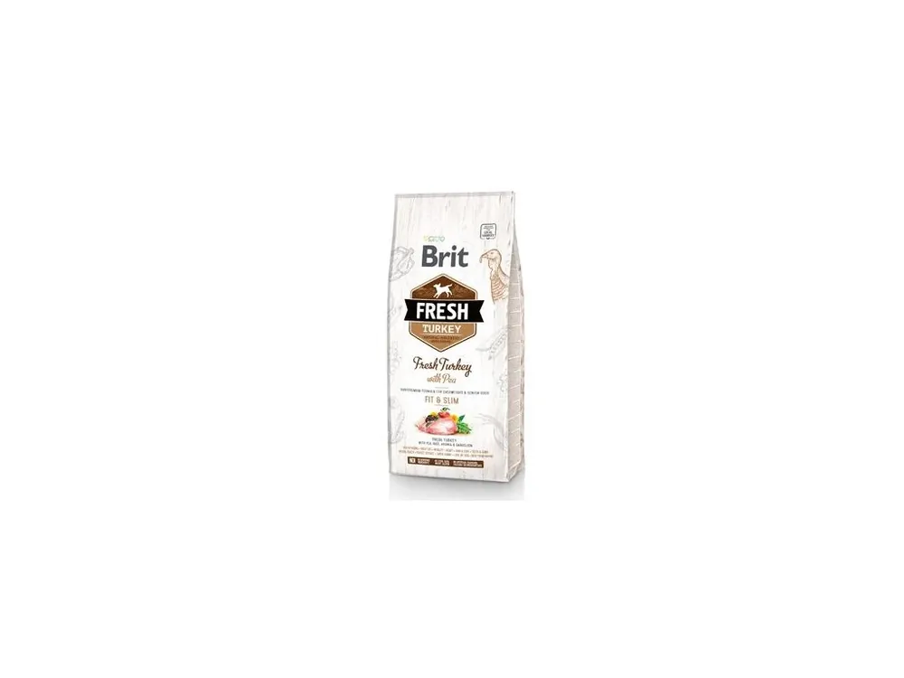 Must-Have Brit Fresh Dog Turkey & Pea Light Fit & Slim 12kg