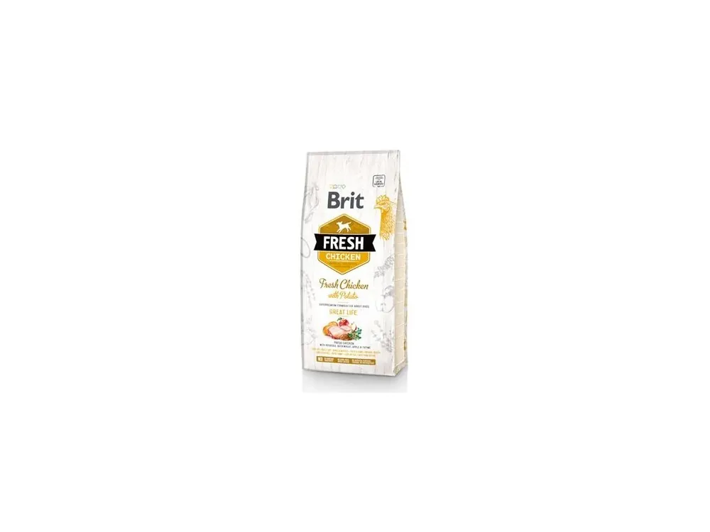 Brit Fresh Dog Chicken & Potato Adult Great Life 12kg Koop Vandaag