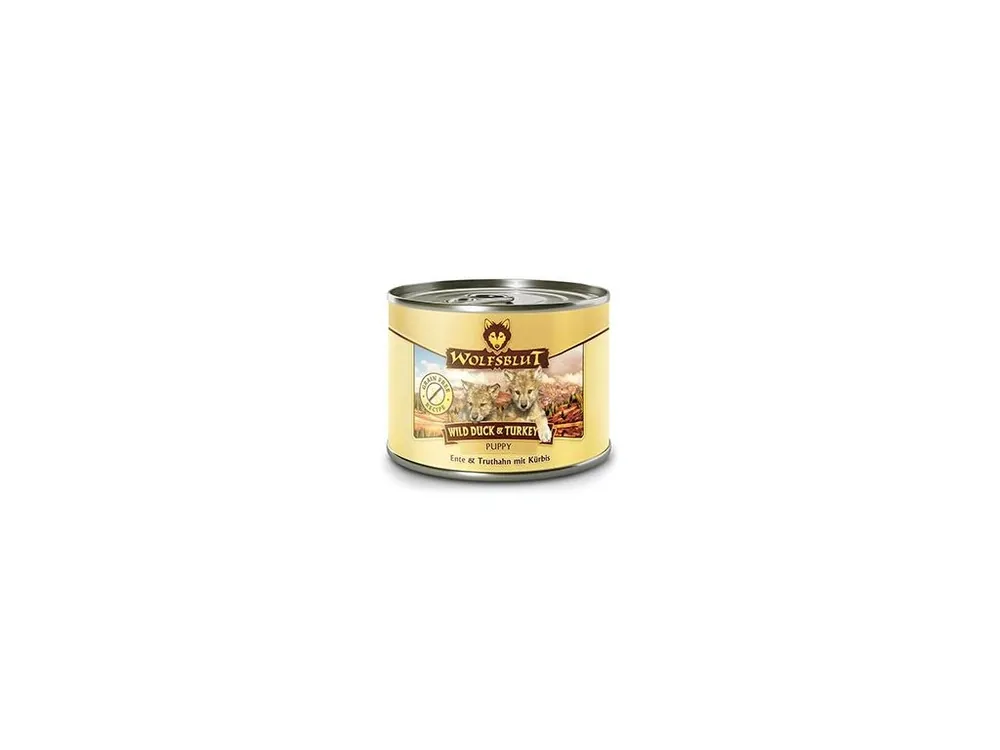 Wolfsblut Dog Puppy Wild Duck konz. 200g Tijdelijk Beschikbaar