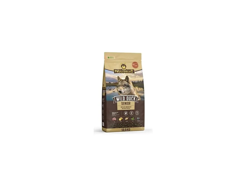 Uitverkoop Wolfsblut Dog Senior Wild Duck 12,5kg