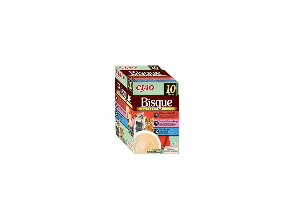 Nieuw Churu Cat BOX Bisque Chick.Beef&Tun.Salmon&Tuna 10x40g