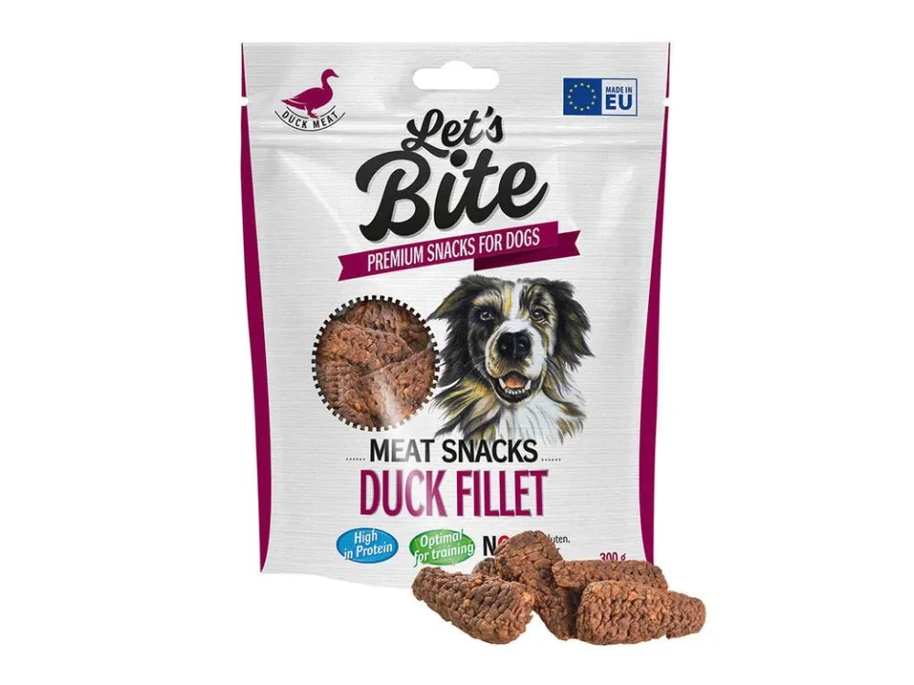 Betrouwbaar Brit Let’s Bite Meat Snacks. Duck Fillet 80g