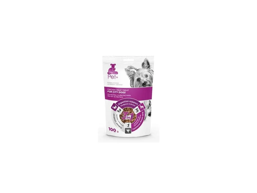 Pochoutka Pet+ 3v1 for City Dogs kuřecí 100g Express Levering