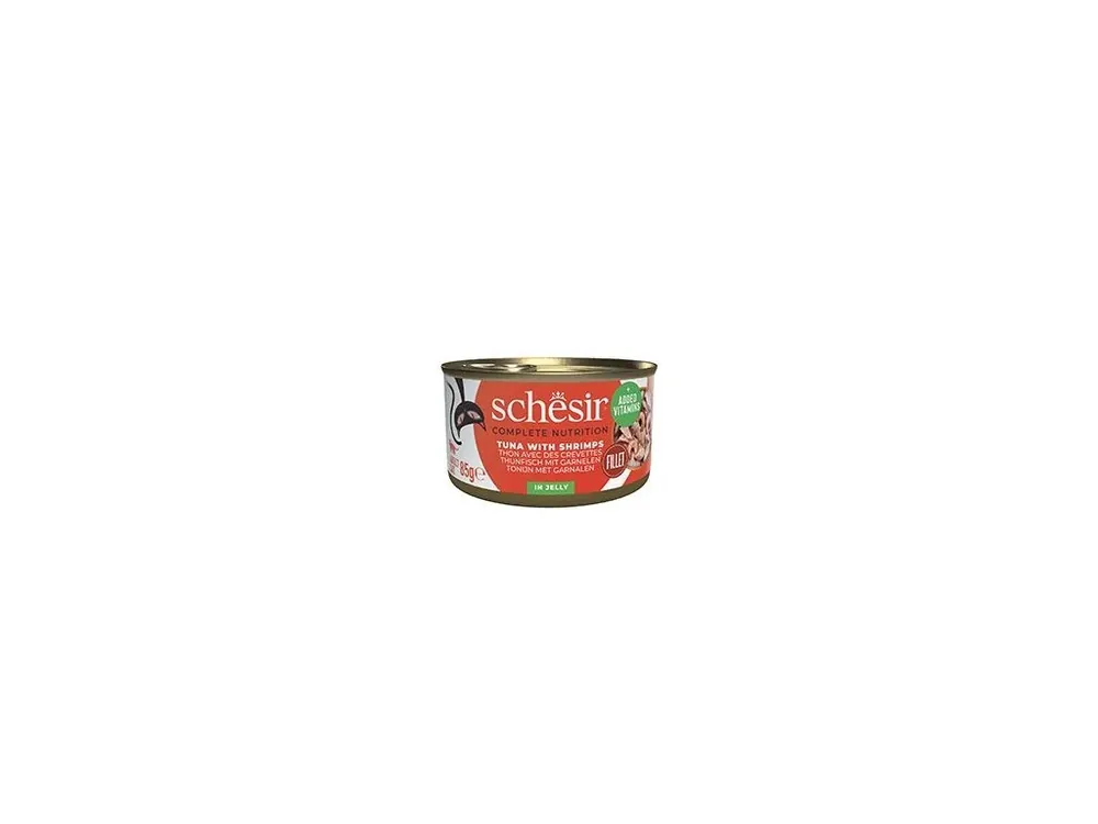 Weekendaanbieding Schesir Cat konz. Adult tuňák/kreveta 85g
