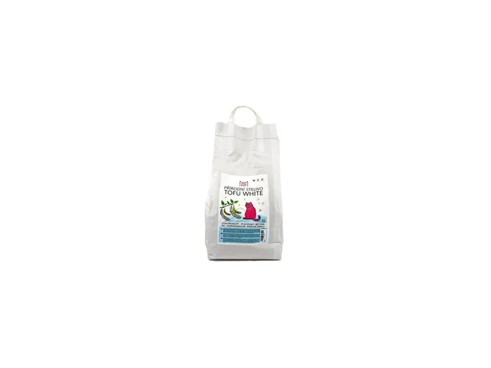 Favoriet Podestýlka Rebel Cat přírodní,hrudkující Tofu White 5l