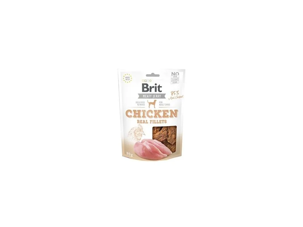 Brit Jerky Chicken Fillets 80g Gecertificeerd