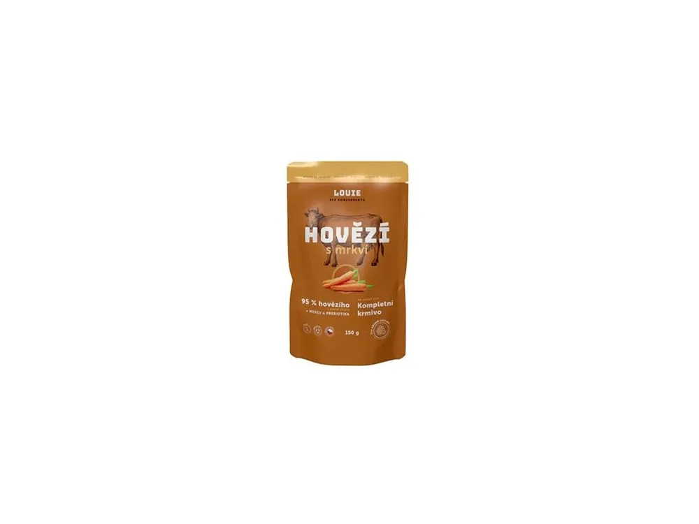 Betrouwbaar Louie Dog kapsa Hovězí s mrkví 150g