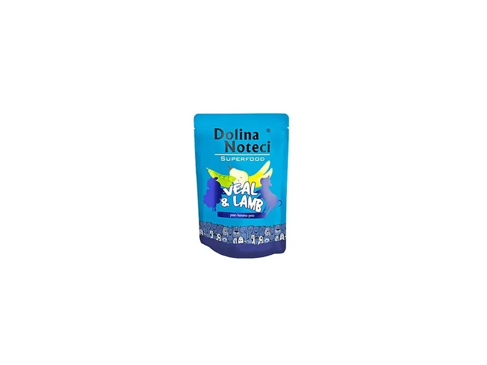 Dagaanbieding Dolina Noteci Dog kapsa SUPERFOOD telecí/jehně 300g