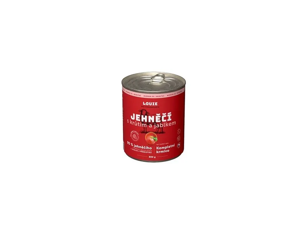 Direct Verzonden Louie Dog konz. Jehněčí s krůtím,jablk.prebiotiky 800g