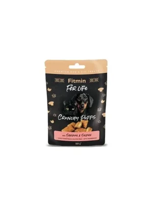 Aanbieding Fitmin FL dog,cat poch. Lososové polštářky 50g