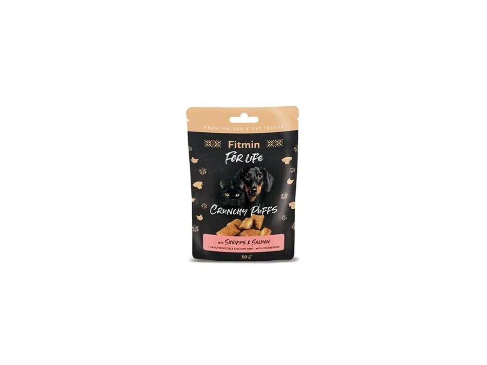 Aanbieding Fitmin FL dog,cat poch. Lososové polštářky 50g