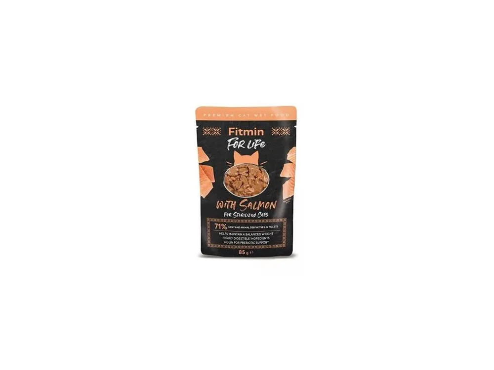 Fitmin FL cat kapsa Sterilized Lososová 85g Merkproduct