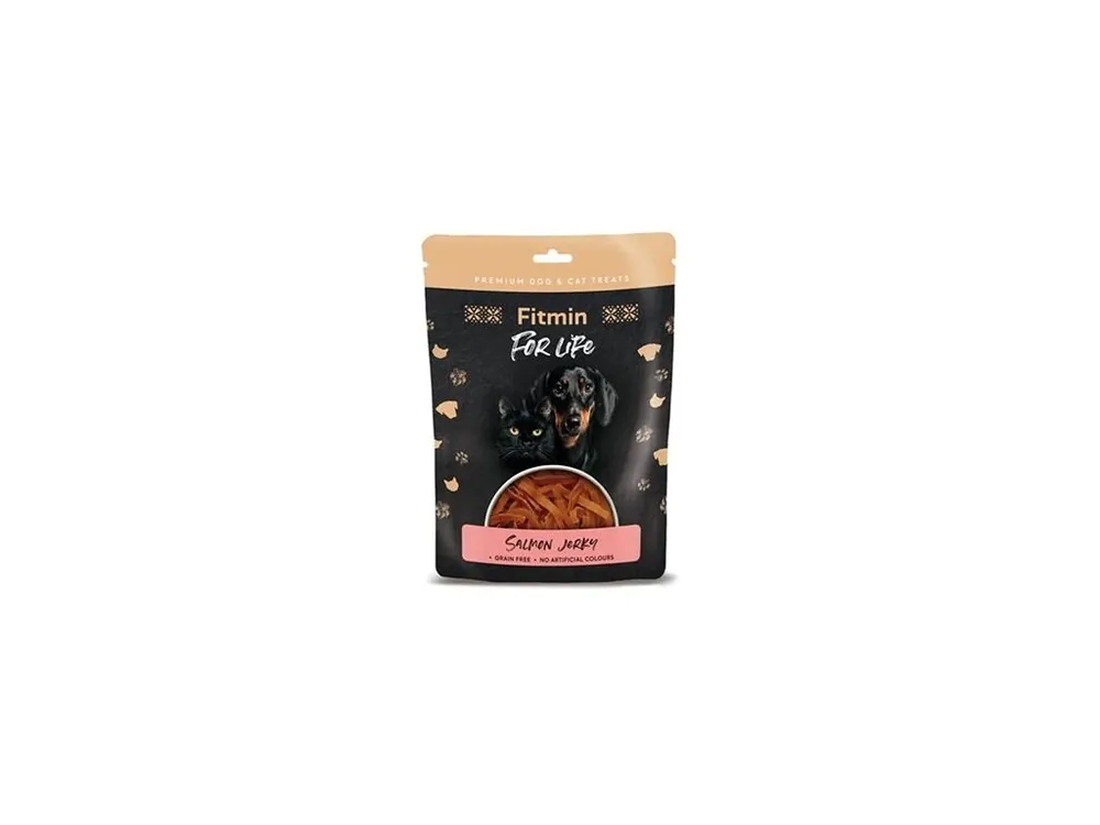 Alleen Vandaag Fitmin FL dog,cat poch. Lososové jerky 70g