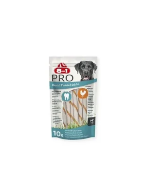 Pochoutka 8in1 Pro Dental Twisted Sticks 10ks Korting