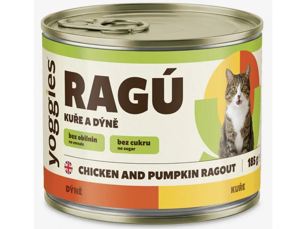 Yoggies RAGÚ pro kočky – Kuře a dýně 185 g Beperkt Aanbod