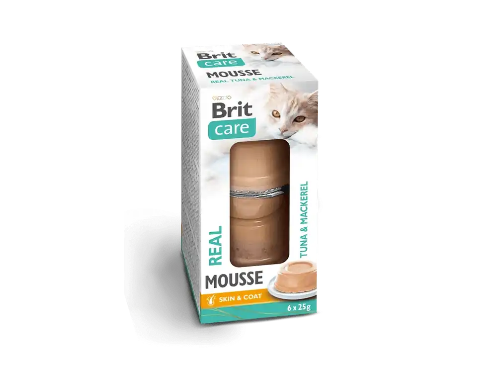 Brit Care Cat Mousse with Real Tuna and Mackerel 6 x 25 g Gereduceerde Prijs