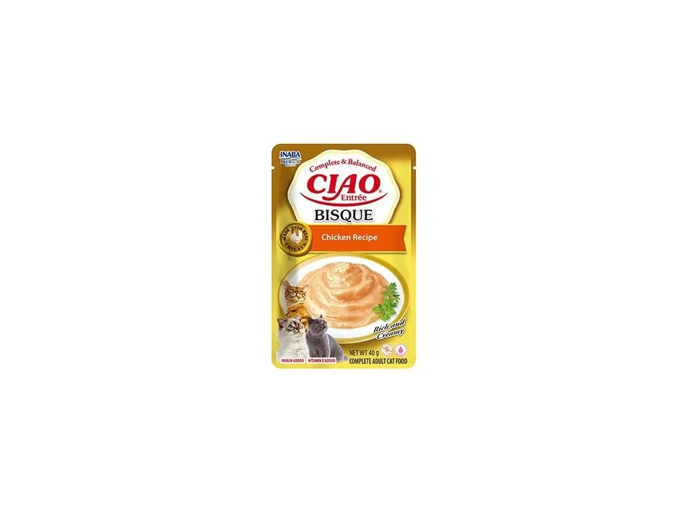 Churu Cat Entrée Bisque Chicken Recipe 40g Gratis Retour