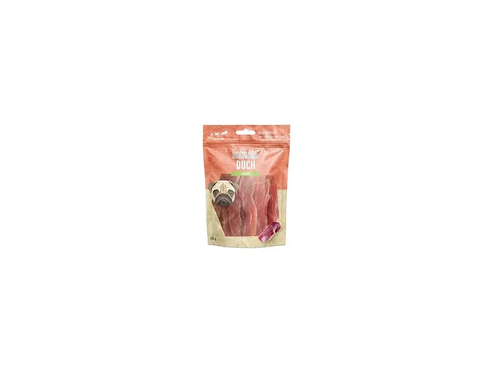 animALL Měkké kachní jerky 250g Betrouwbaar