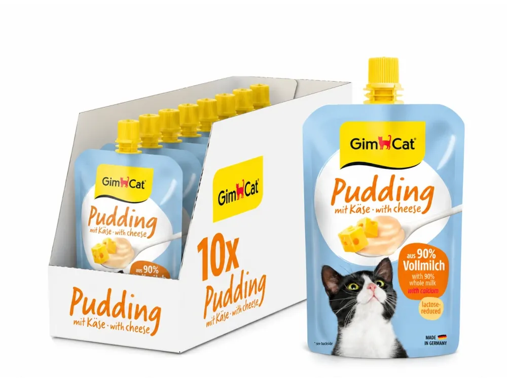 10x GimCat Pudink pro kocky se syrem 100g Aanbieding