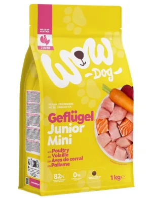 Merkproduct WOW Dog granule Drůbeží Junior 1kg Mini