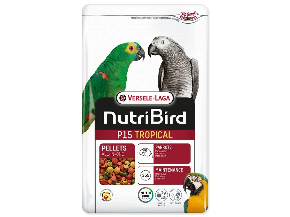 Populair NutriBird P15 Tropical pro velké papoušky 1 kg