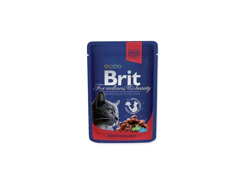 Must-Have BRIT Premium Cat kapsička Beef Stew & Peas 100 g
