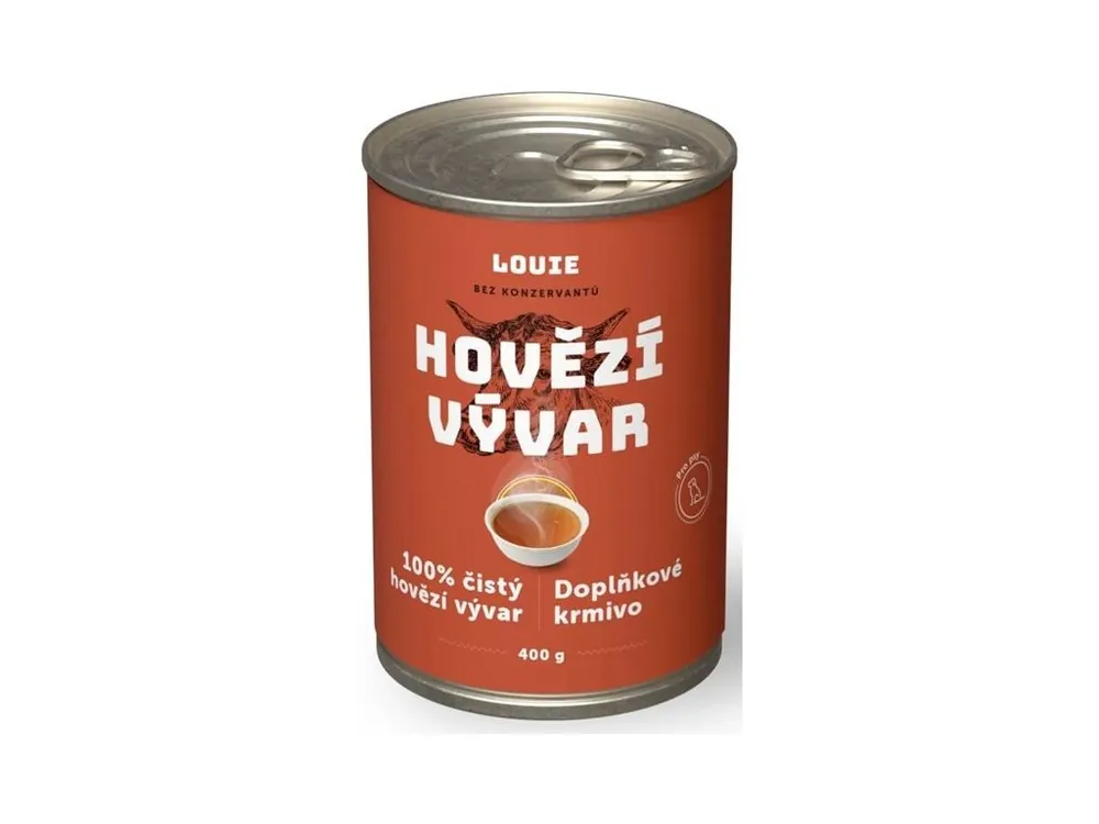 Louie Vývar pro psy - Hovězí vývar 400 g Laatste Versie