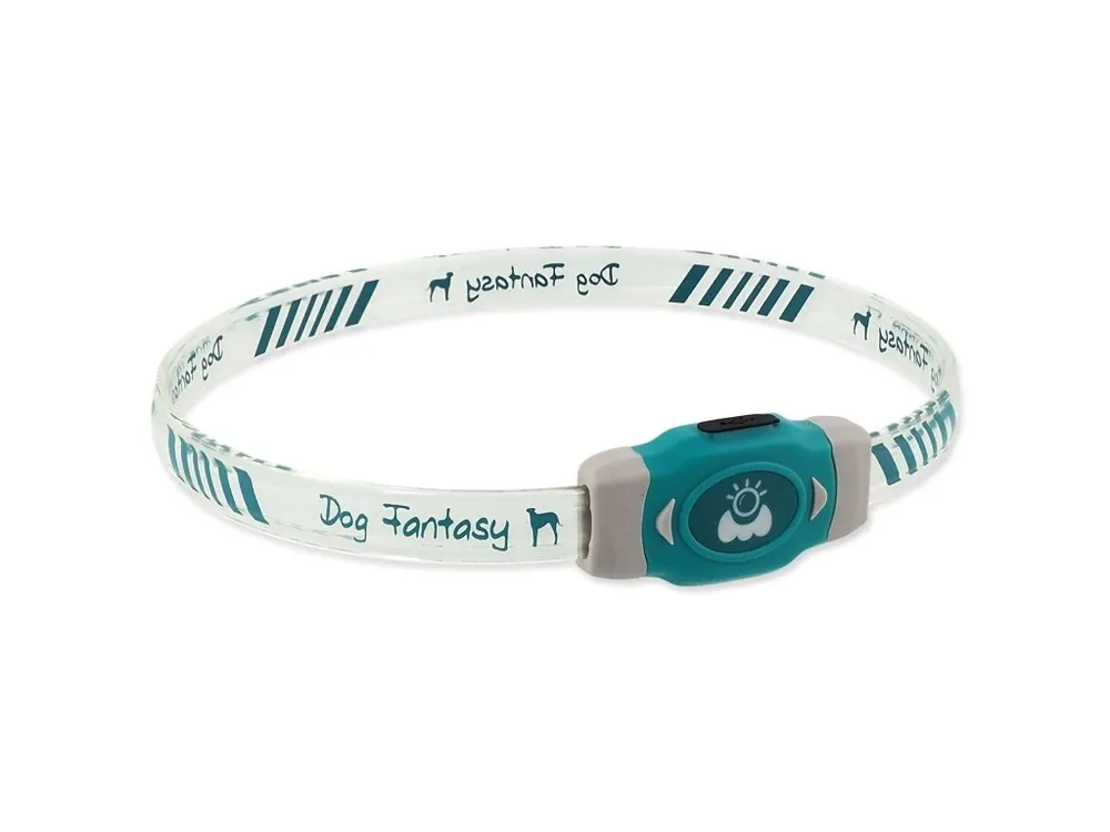Obojek Dog Fantasy LED Svítící různobarevný nabíjecí Must-Have