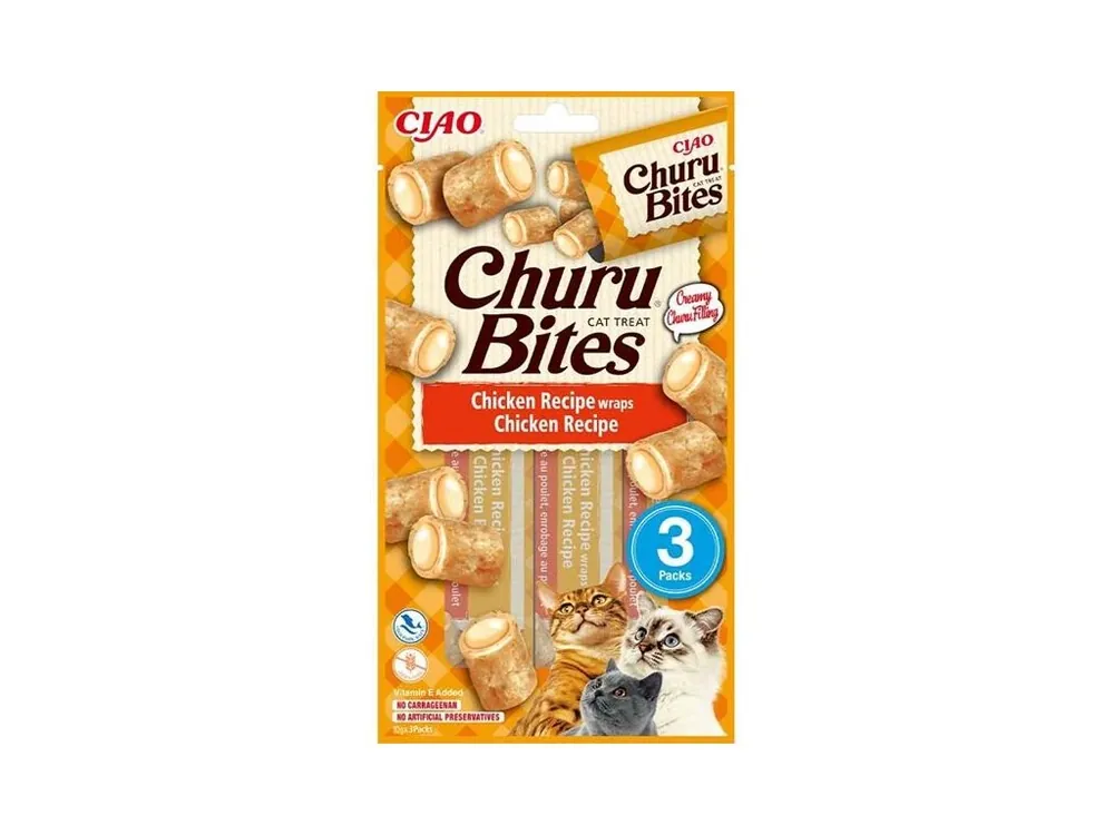 Inaba Churu Bites cat snack kuře 3x10g Veilige Betaling