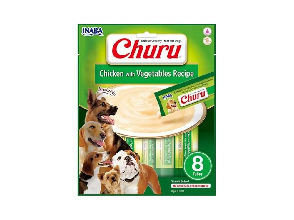Inaba Churu Dog snack kuře a zelenina Seizoensaanbieding