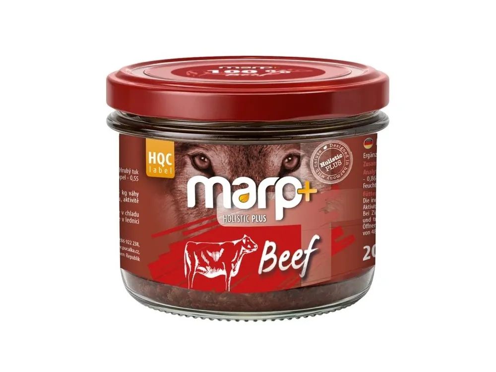 Meest Verkocht Marp Holistic Plus - 100% hovězí ve sklenici pro psy 200g
